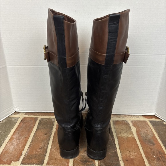 Johnston & Murphy Riding Boots Women's Size 7.5M Black Leather Tall Boots (T34) - Picture 5 of 7